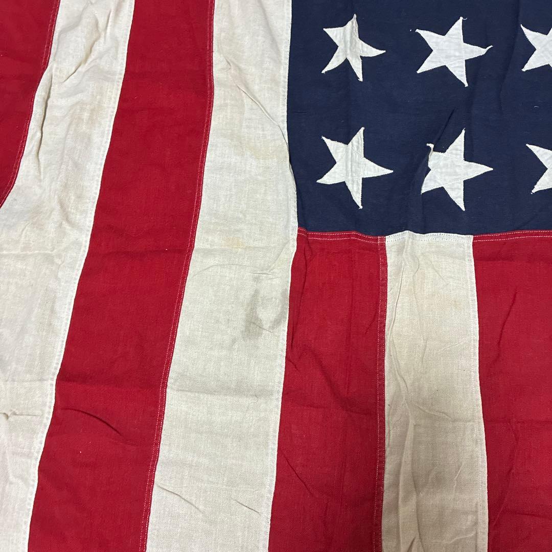 USA製 40s 50s 特大 ビンテージ アメリカ 国旗 星条旗 48スター
