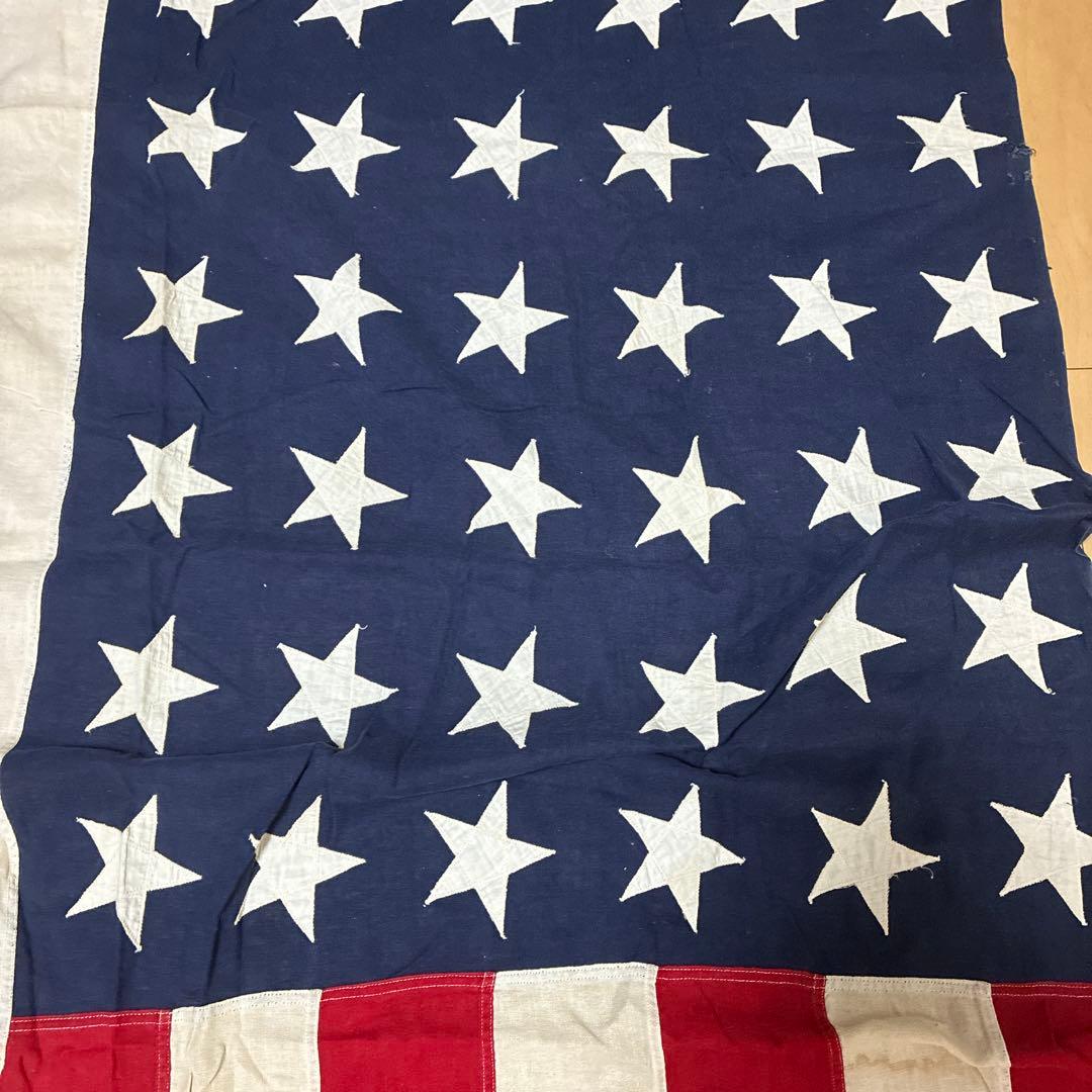 USA製 40s 50s 特大 ビンテージ アメリカ 国旗 星条旗 48スター