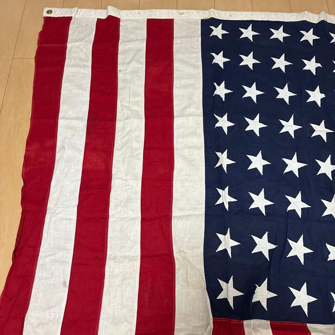 USA製 40s 50s 特大 ビンテージ アメリカ 国旗 星条旗 48スター