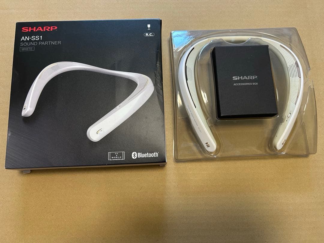 新品級　SHARP AN-SS1 ネックスピーカー ホワイト