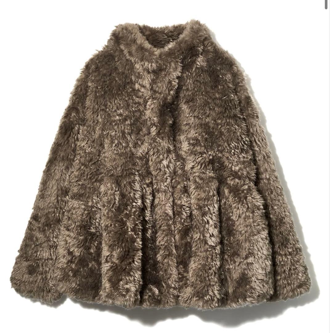 新品未開封 emor wave silhouette fluffy coat