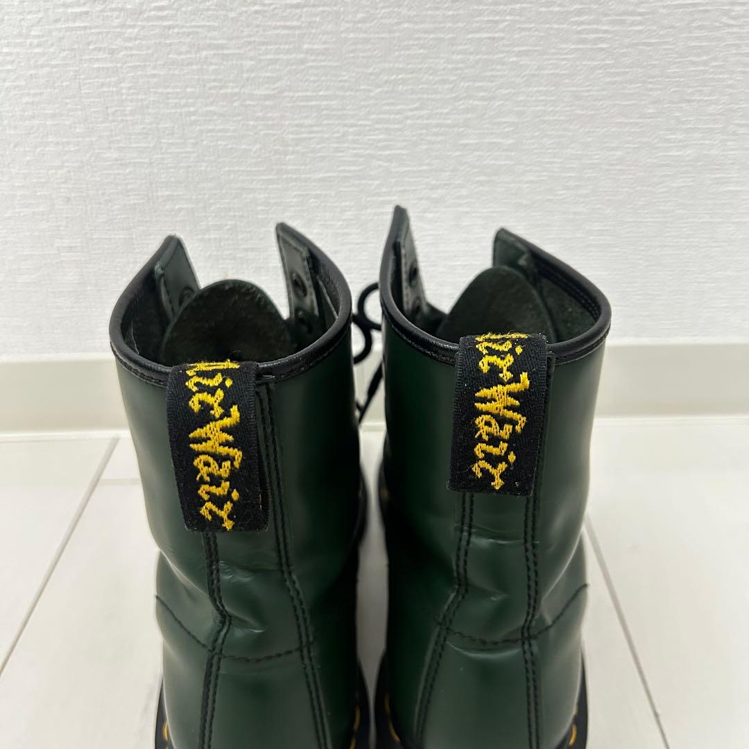 ドクターマーチン 8ホール ブーツ グリーン