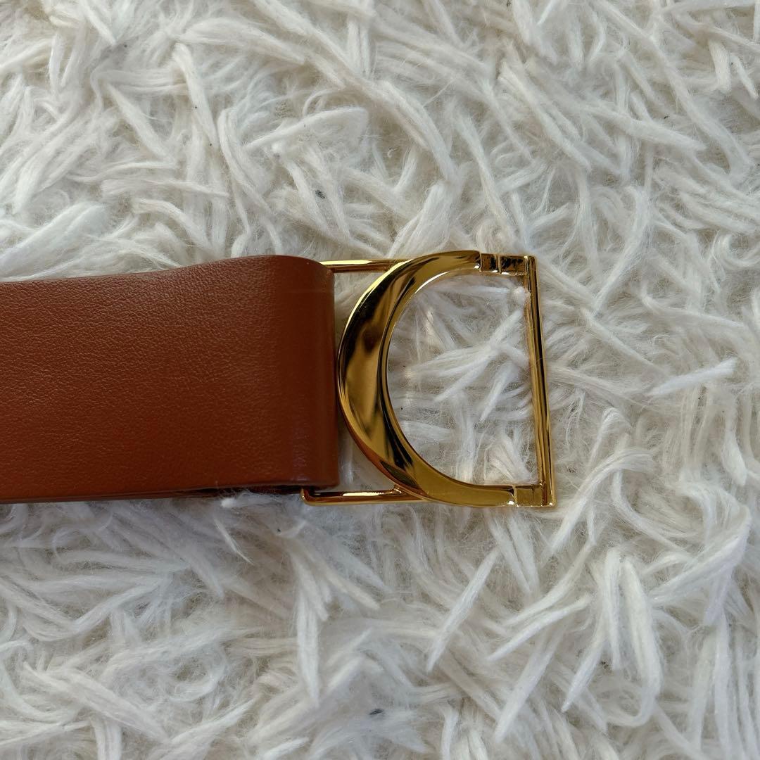 近年　極美品★クリスチャンディオール　ベルト　CD ロゴ　ゴールド金具