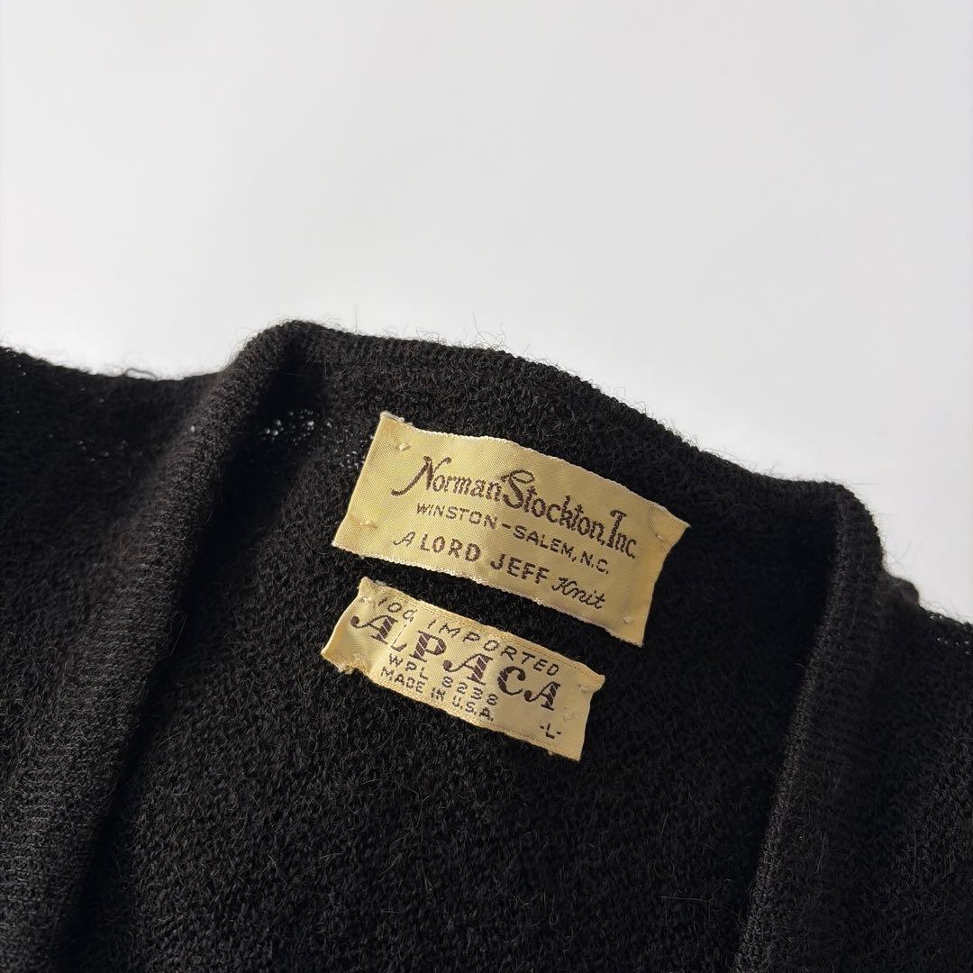 〜60s USA製 Lord Jeff パール編み アルパカセーター