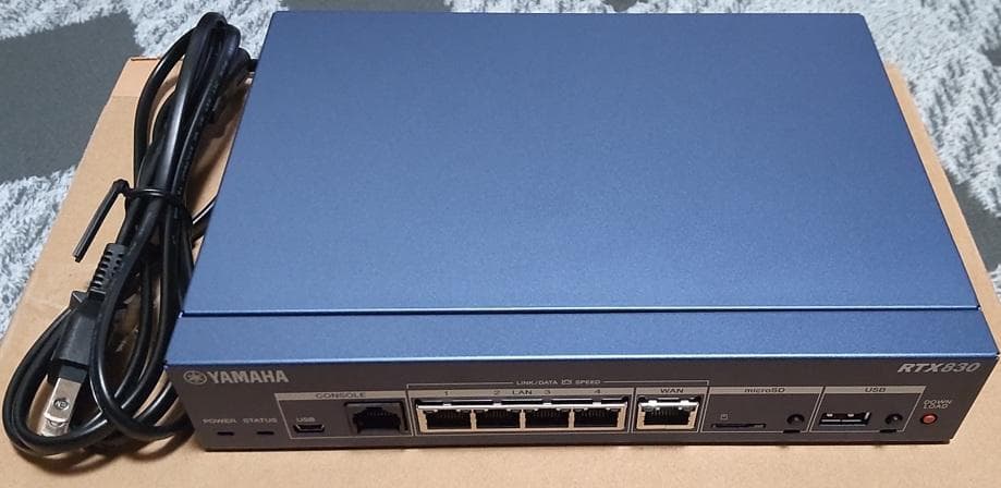 YAMAHA RTX830+SWX2100-10PoE 2台+専用棚板 セット