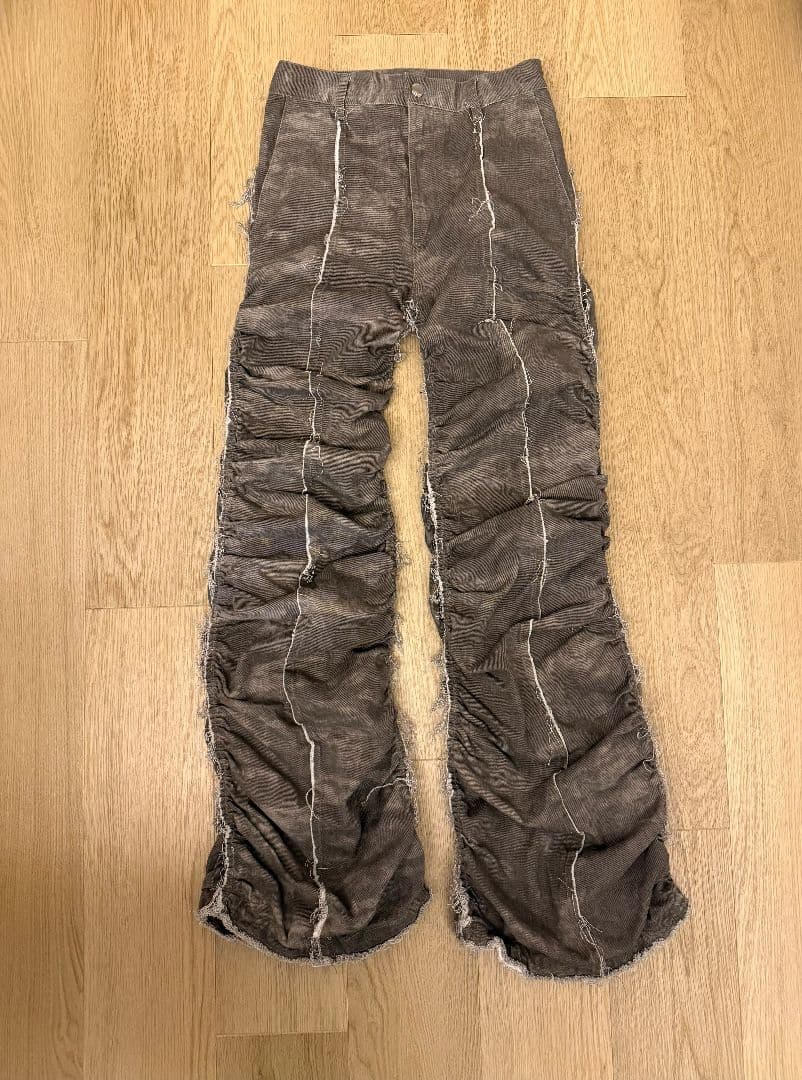 GRANCY シャーリングダメージデザインコットンパンツ Mサイズ　試着のみ