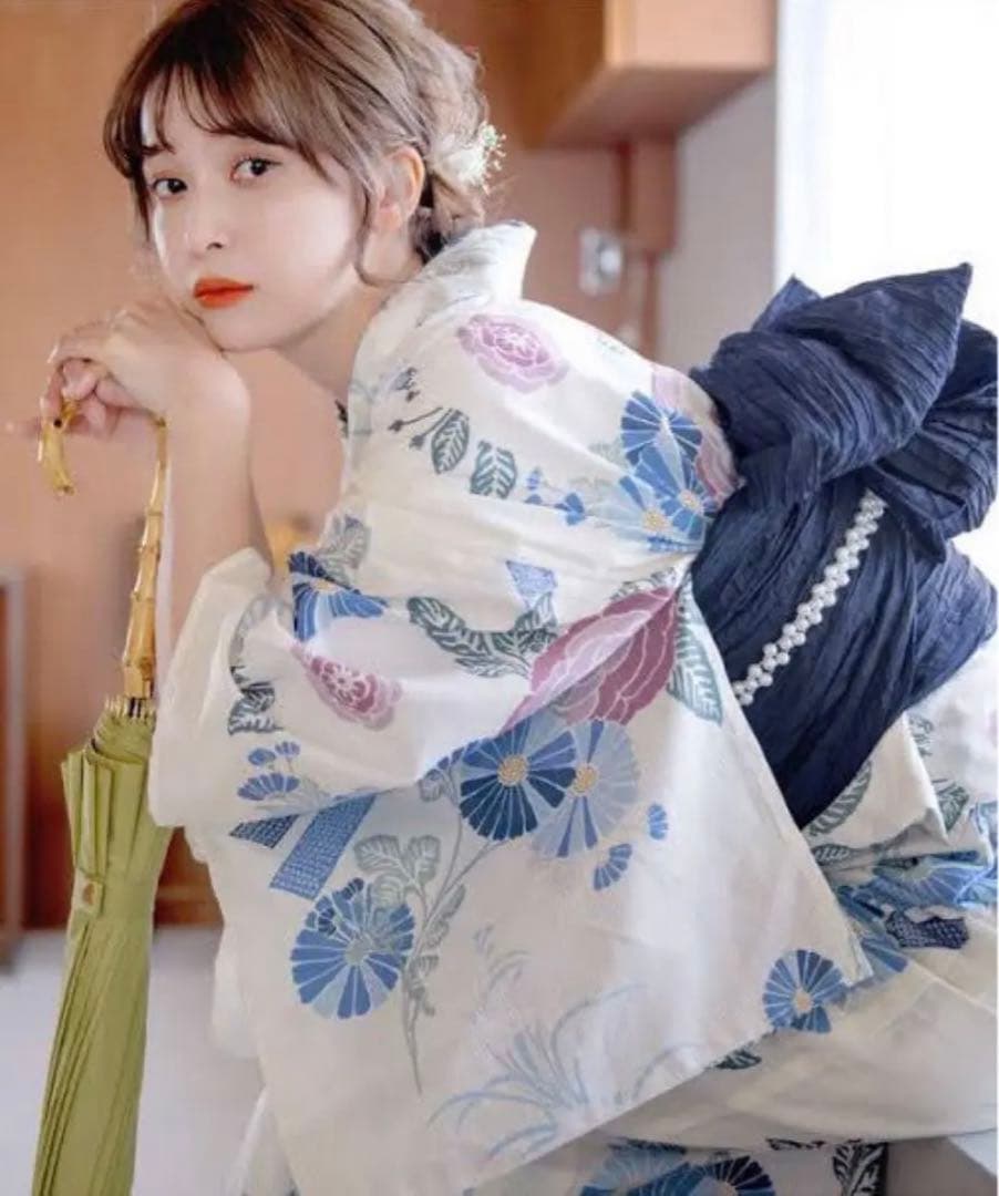 Dita 浴衣 浮世の古典絢爛 和歌山染工日本染め 2点セット 夏