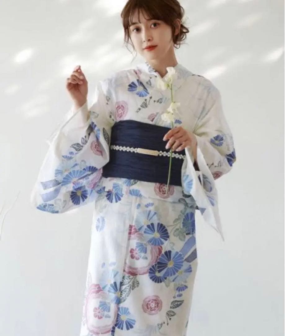 Dita 浴衣 浮世の古典絢爛 和歌山染工日本染め 2点セット 夏