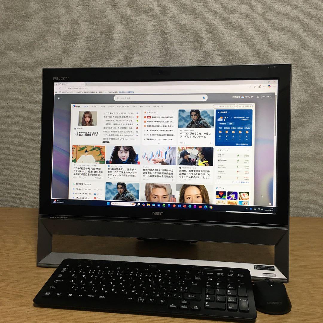 NEC VALUESTAR Win11 地デジ 一体型 SSD デスクトップPC