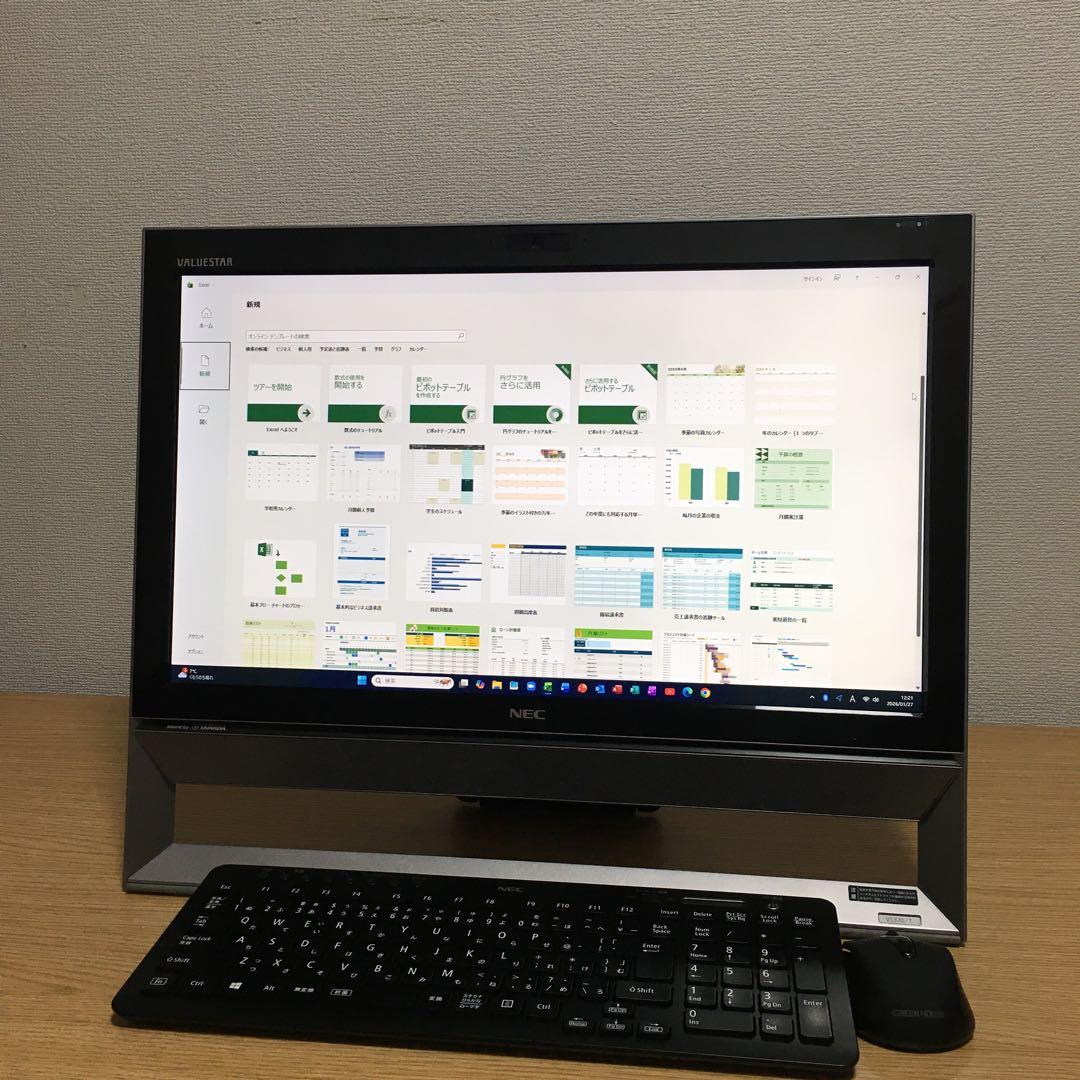 NEC VALUESTAR Win11 地デジ 一体型 SSD デスクトップPC