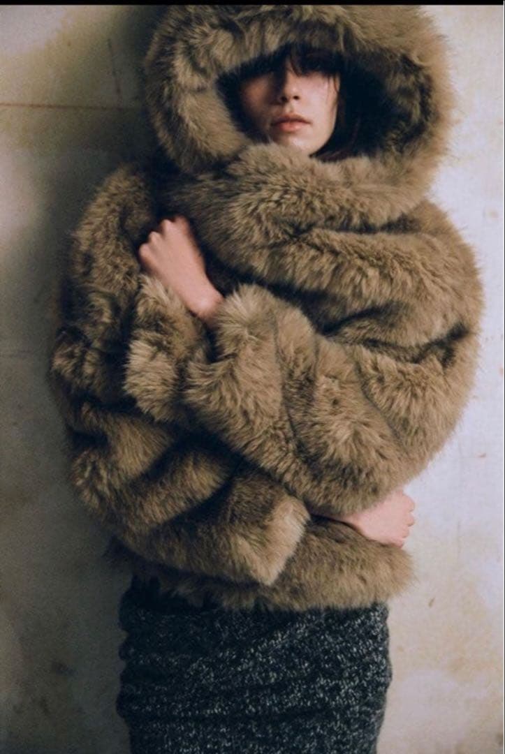 ZARA ファージャケット　ファーコート　leinwande