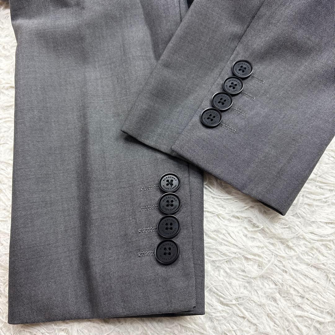 バーバリーブラックレーベル スリーピース スーツ 背抜き シルク