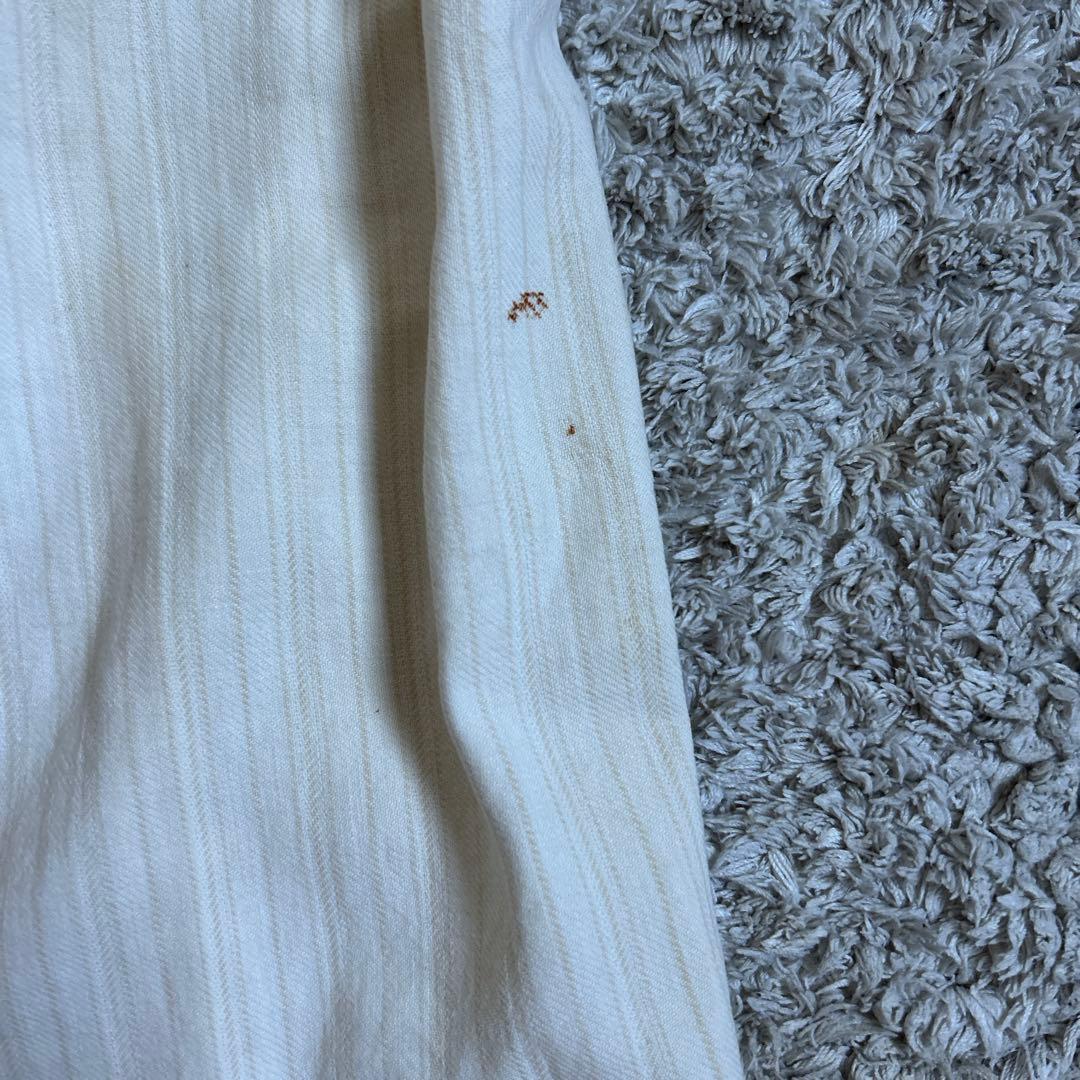 30〜40's french vintage ストライプスラックス リネン