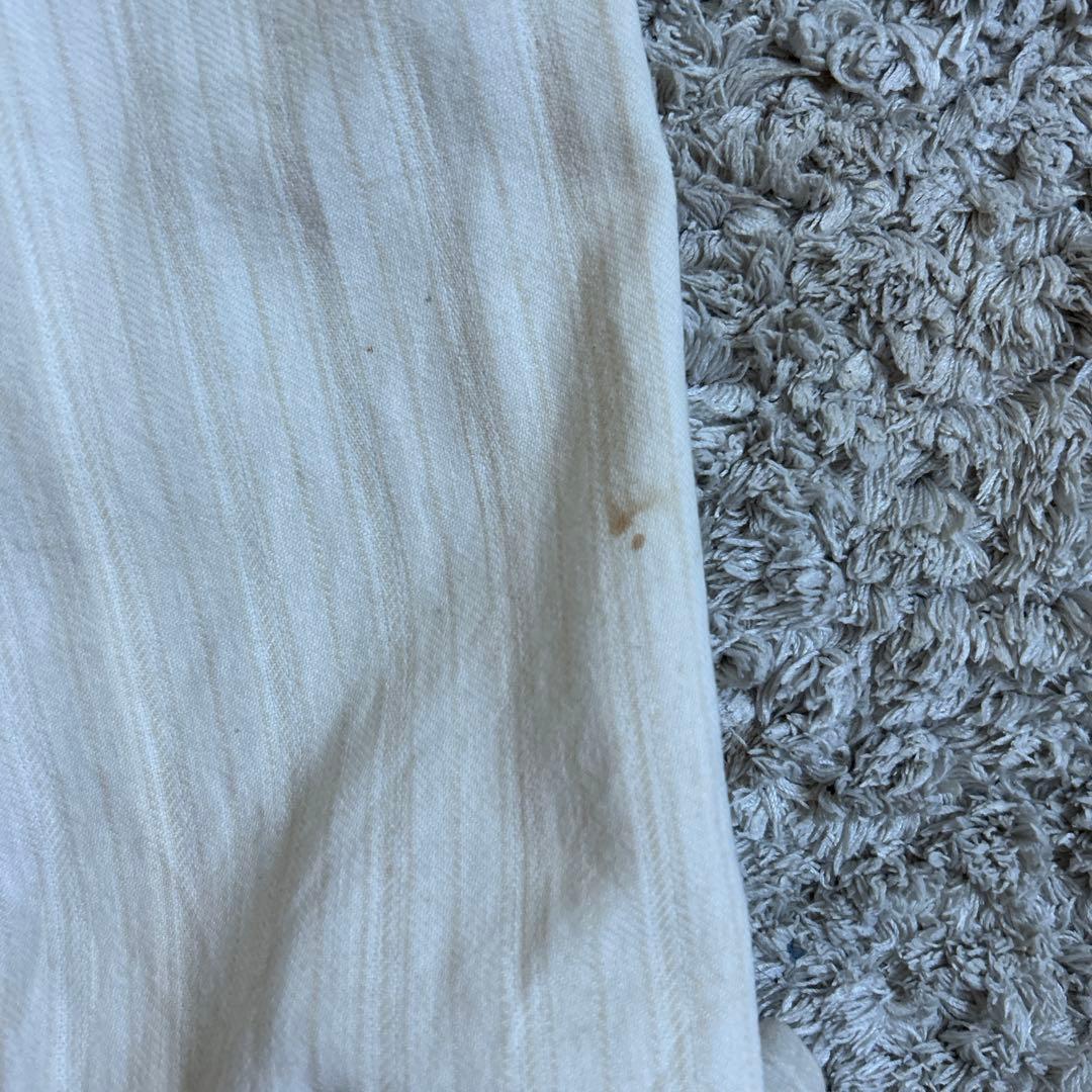 30〜40's french vintage ストライプスラックス リネン