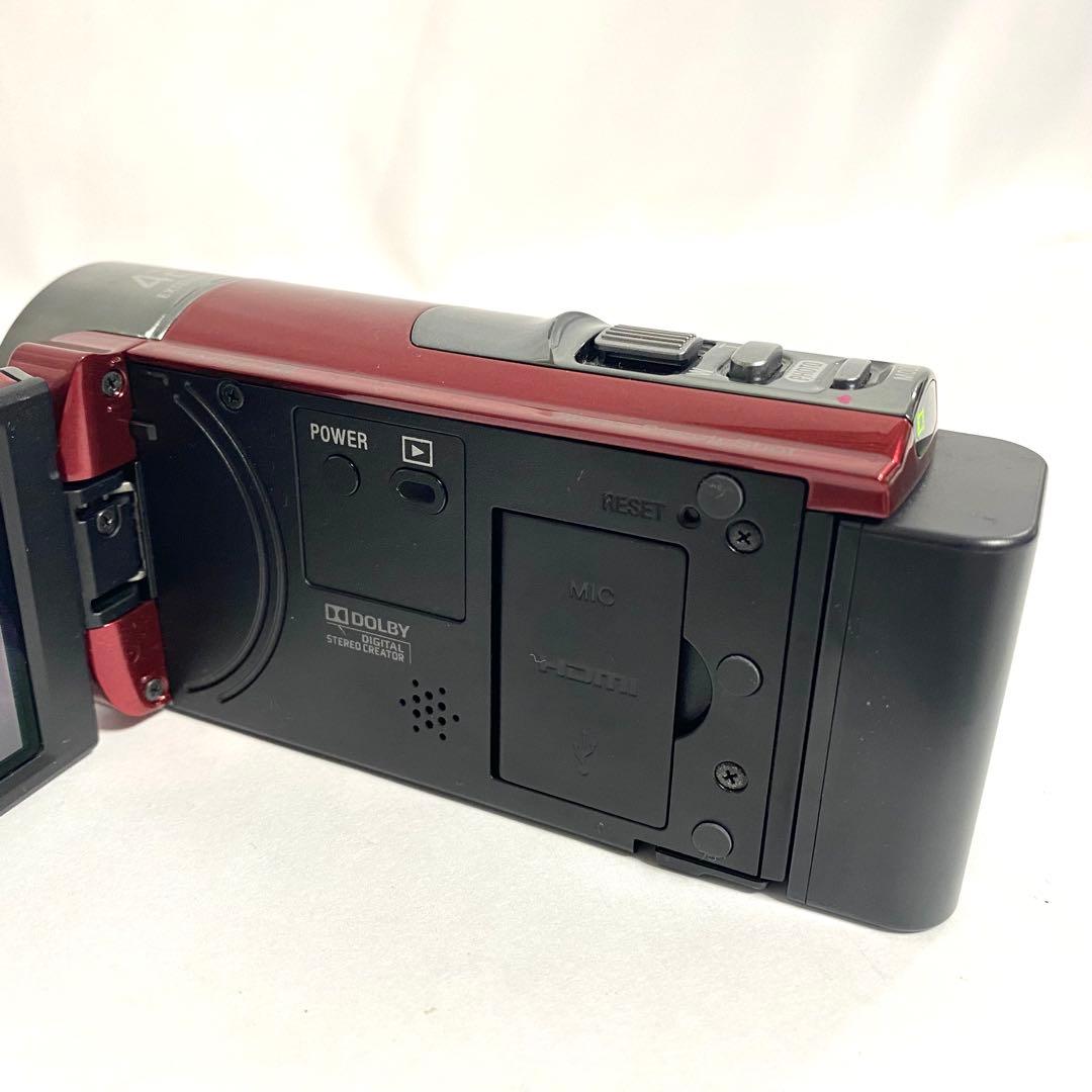 SONY HDC-CX180 ビデオカメラ レッド 本体 ケース付き
