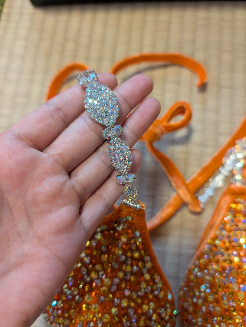 【未使用】SeasonBikini コンテストビキニ オレンジ サマスタ FWJ