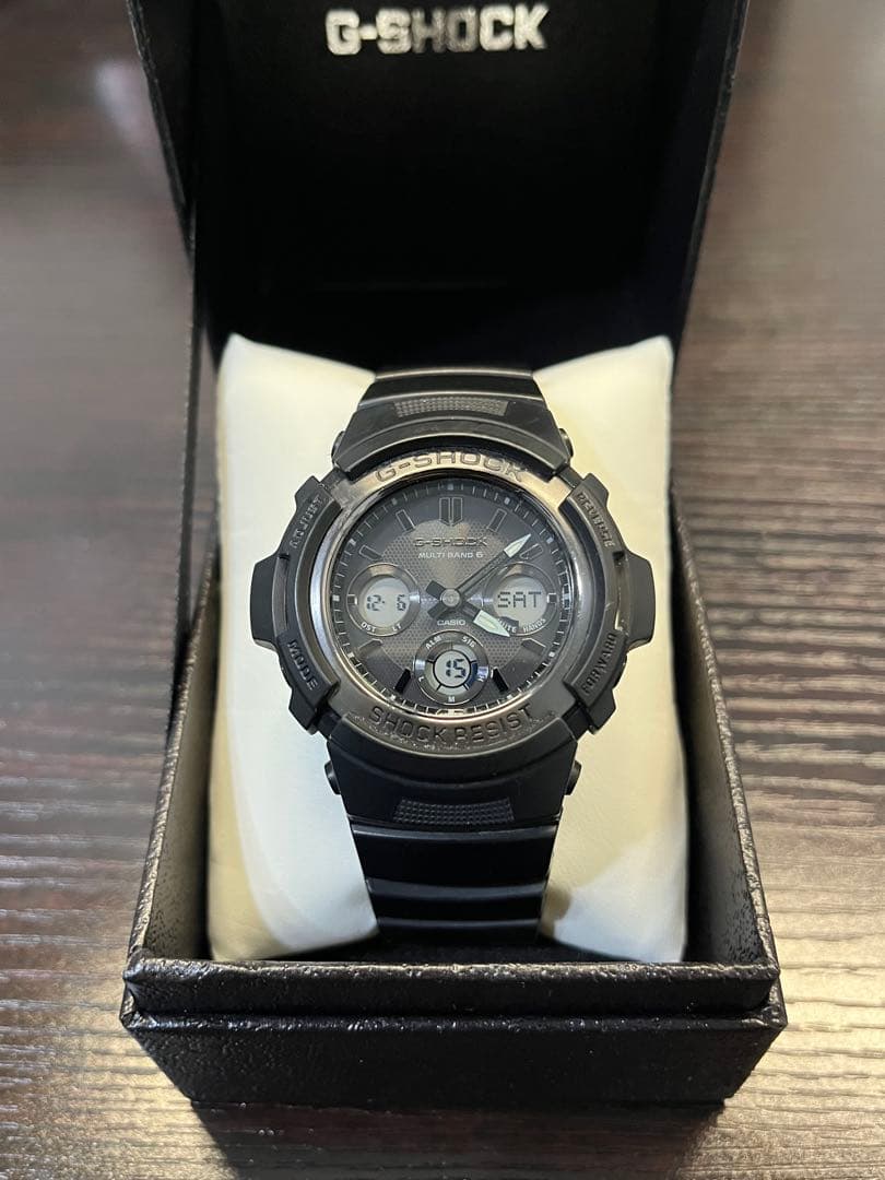 カシオ G-SHOCK 腕時計 ブラック AWG-M100SBB-1AJF