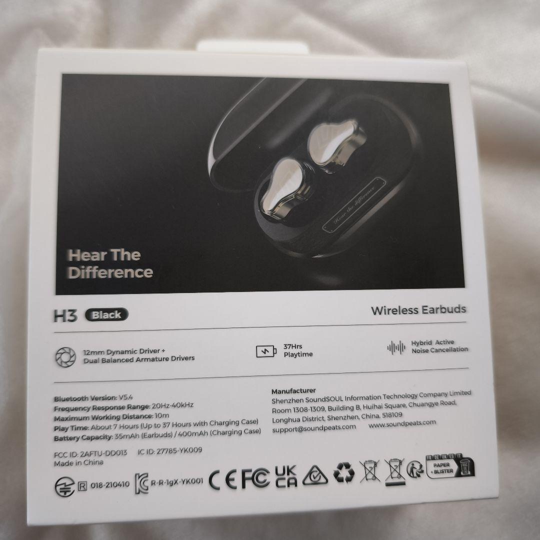 【hit様】Soundpeats H3 ワイヤレスイヤホン