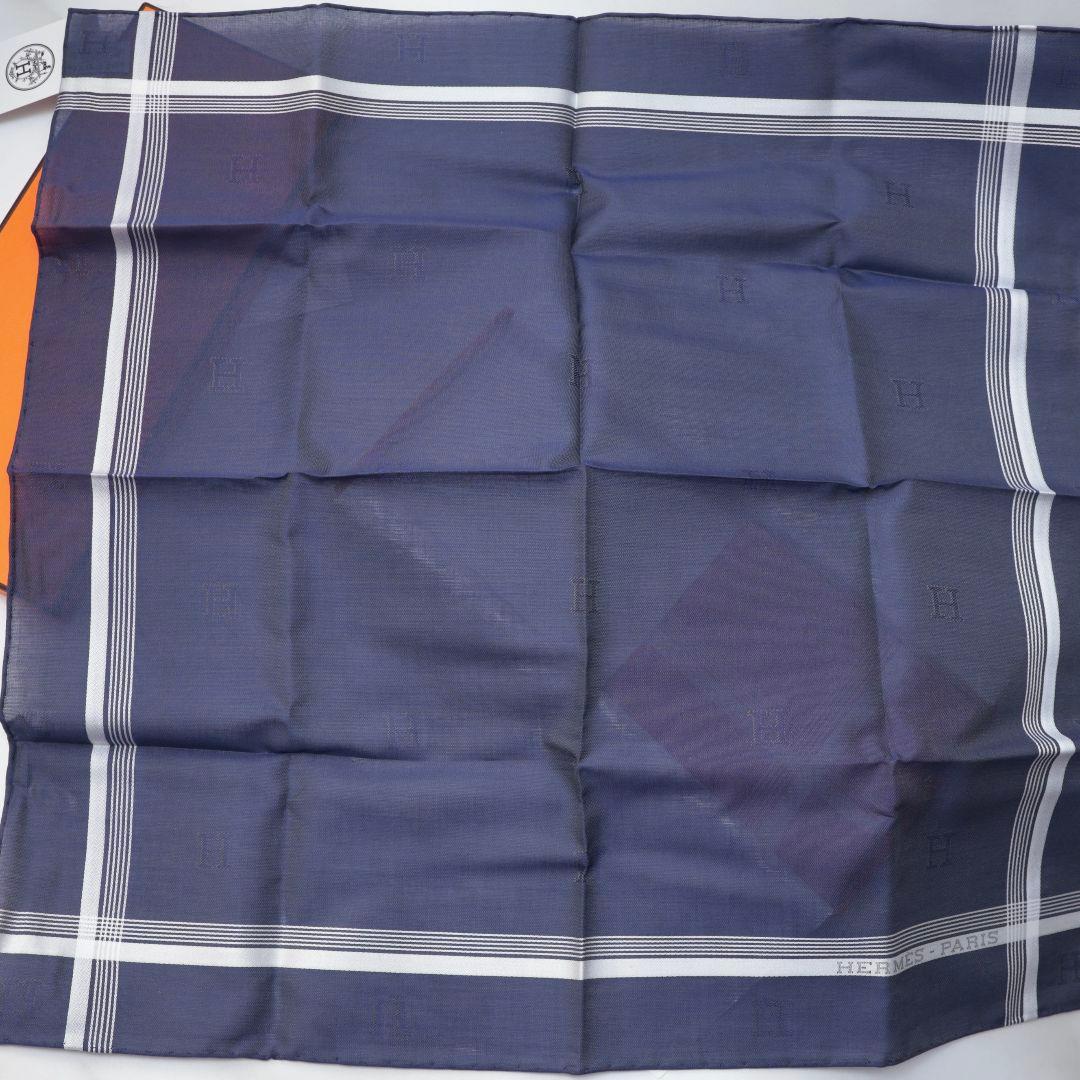 新品未使用 エルメス HERMES ハンカチ 2枚セット ネイビー ピンク