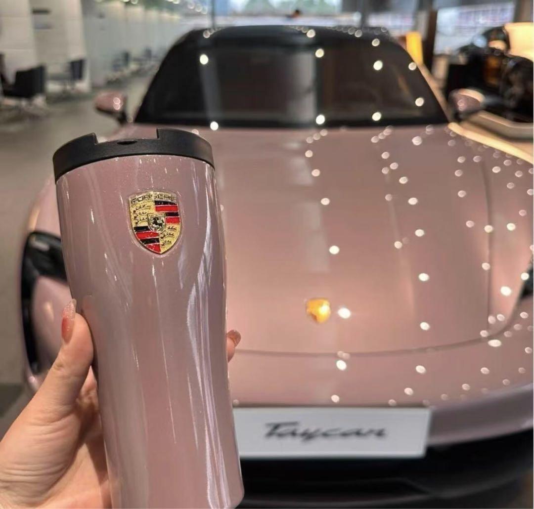 ポルシェ ロゴ入り ピンク 水筒