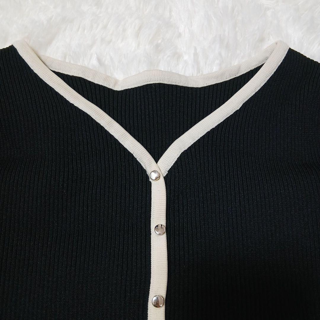 新品未使用タグ付　ジルバイジルスチュアート長袖ニットレースワンピースベルト付　M