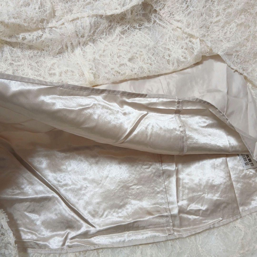 新品未使用タグ付　ジルバイジルスチュアート長袖ニットレースワンピースベルト付　M