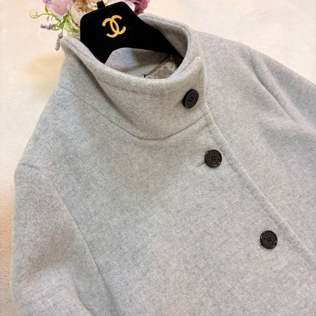 MACKINTOSH LONDON ウールコート 38 グレー ハーフ丈
