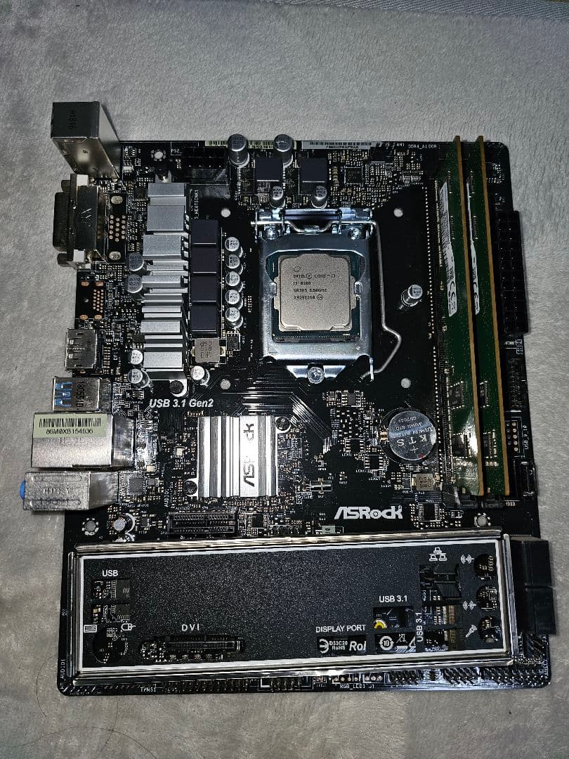 ASRock B360 i3 8100 4GB ×2 計 8GB DDR4