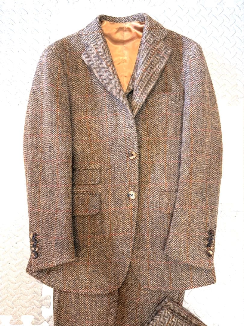 ハリスツイード スリーピース 極美品