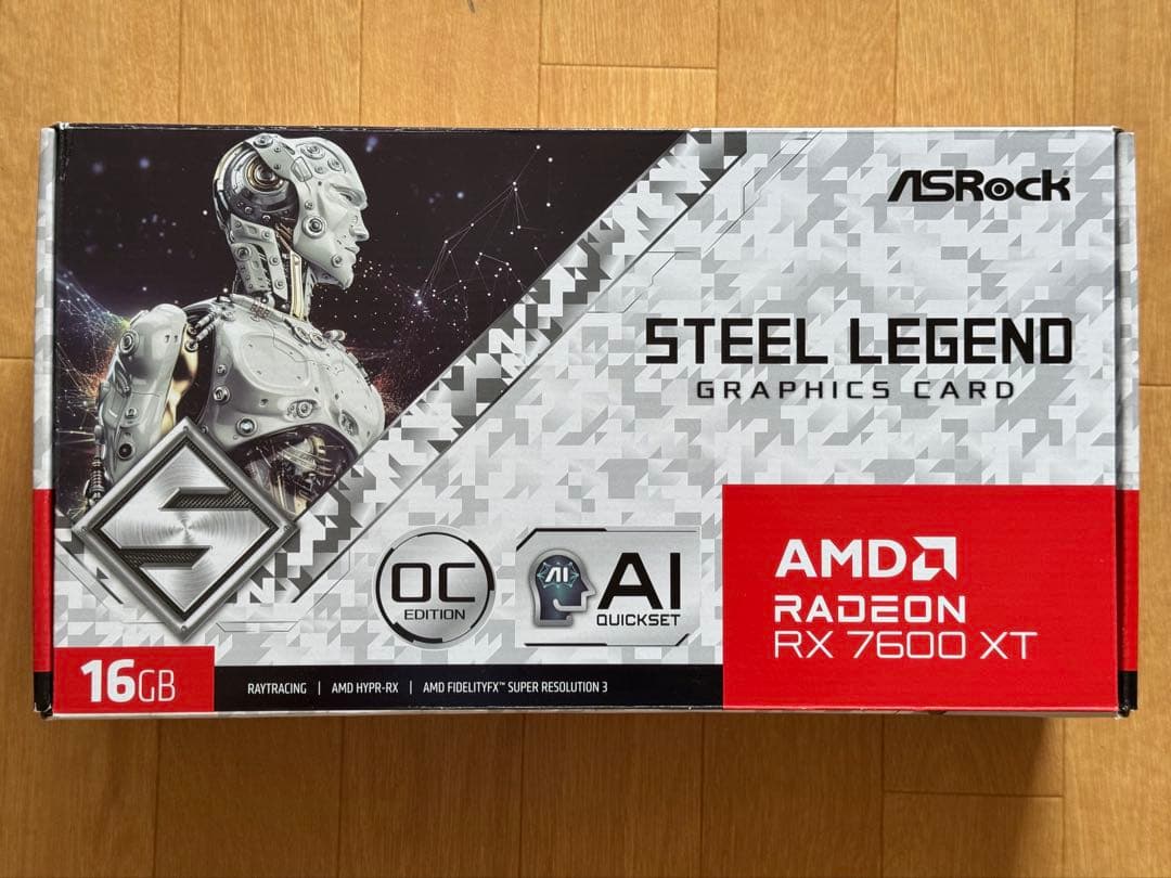 グラフィックボード・グラボ・ビデオカード Radeon RX 7600 XT STEEL LEGEND 16GB OC