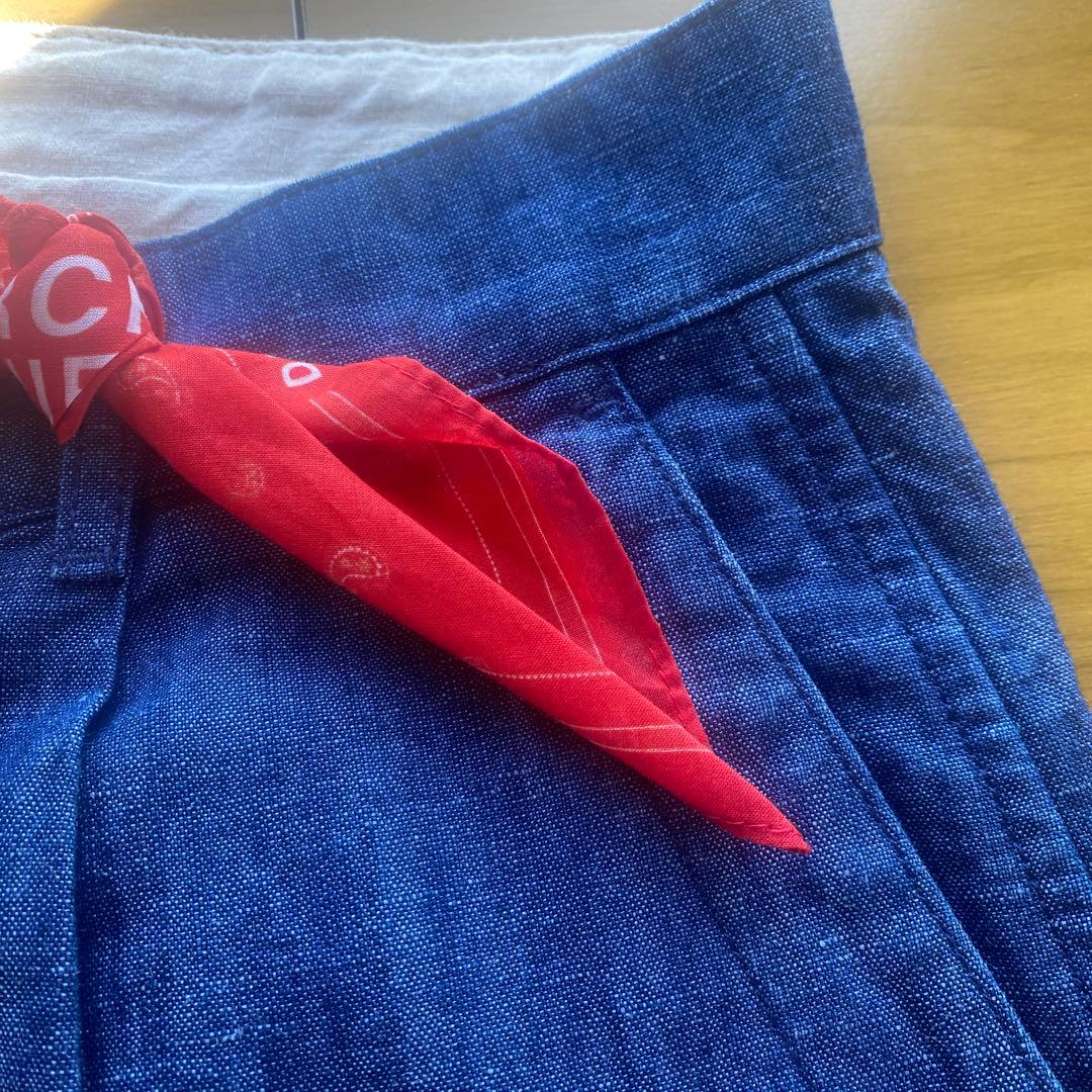 デンハムメンズデニム生地ゆったりパンツ