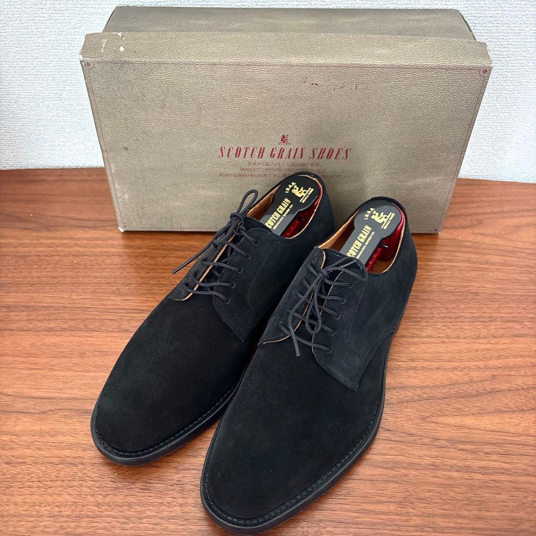 未使用級 箱付 SCOTCH GRAIN 5314 スエード ビジネスシューズ