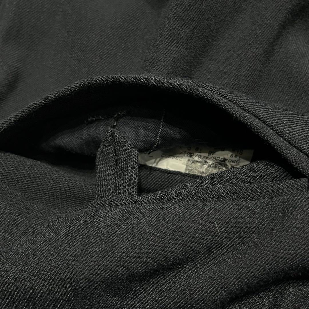 GIORGIO ARMANI レーヨン×ポリ ドレープ ワイドスラックス