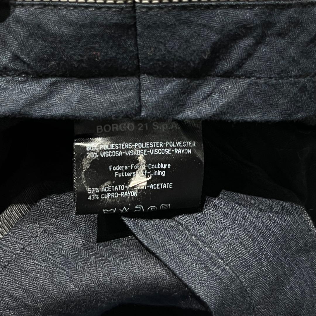 GIORGIO ARMANI レーヨン×ポリ ドレープ ワイドスラックス