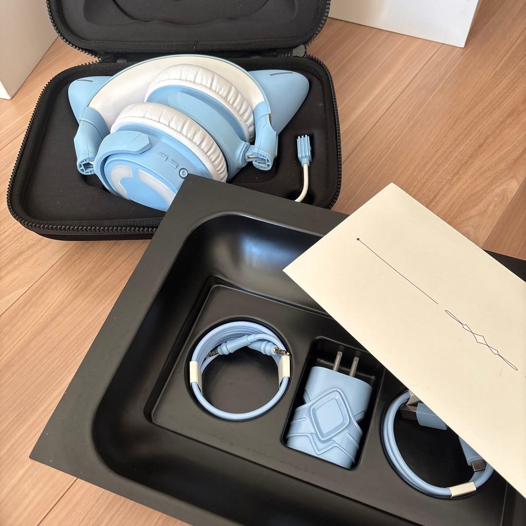 Yowu Selkirk 猫耳ヘッドホン ブルー