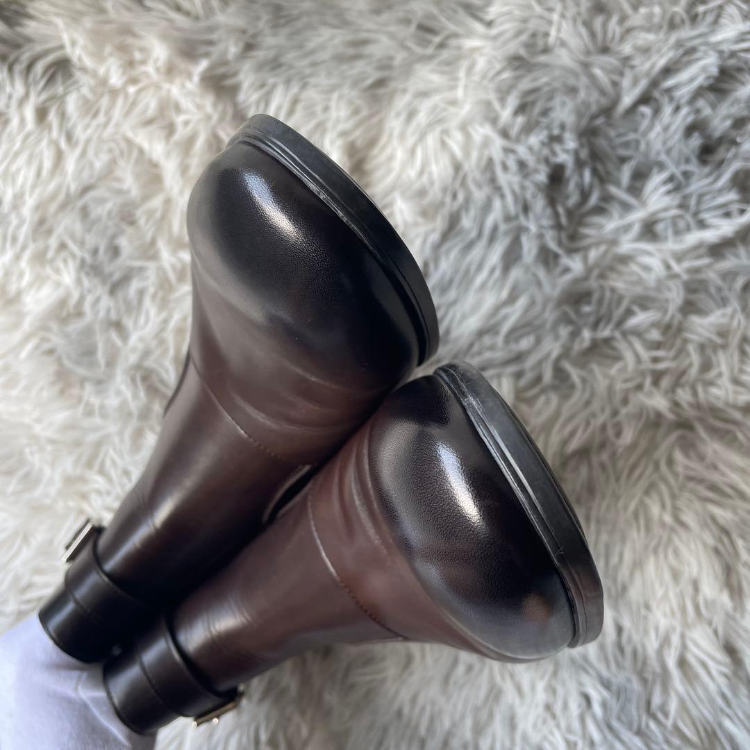 【未使用近い】サントーニ ジップブーツ サイズ7