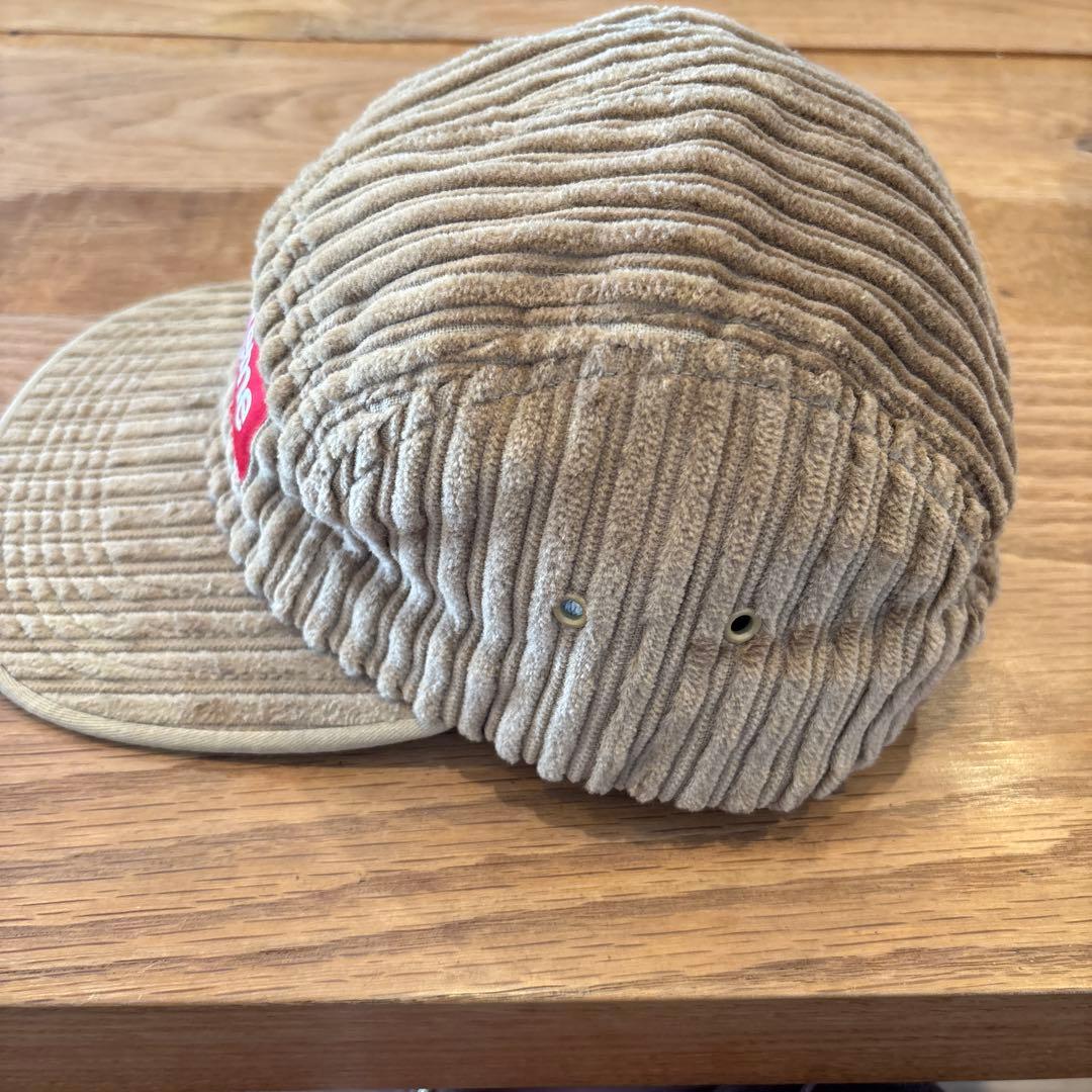 美品Supreme コーデュロイキャップ ベージュ