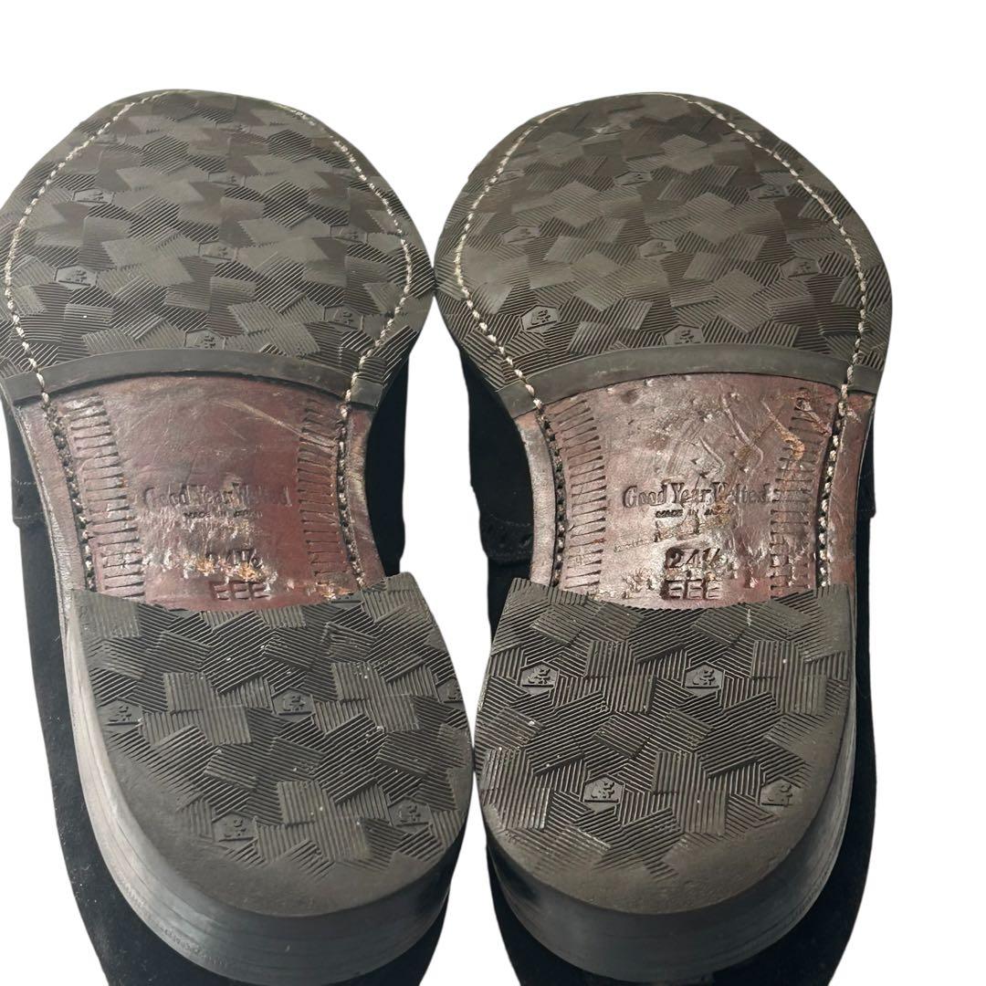 MICHAEL25 スコッチグレイン スエードウイングチップシューズ