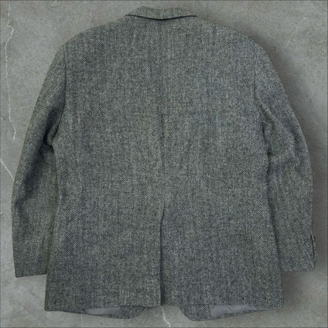 大きいサイズ✨ ハリスツイード ヘリンボーン テーラード ジャケット