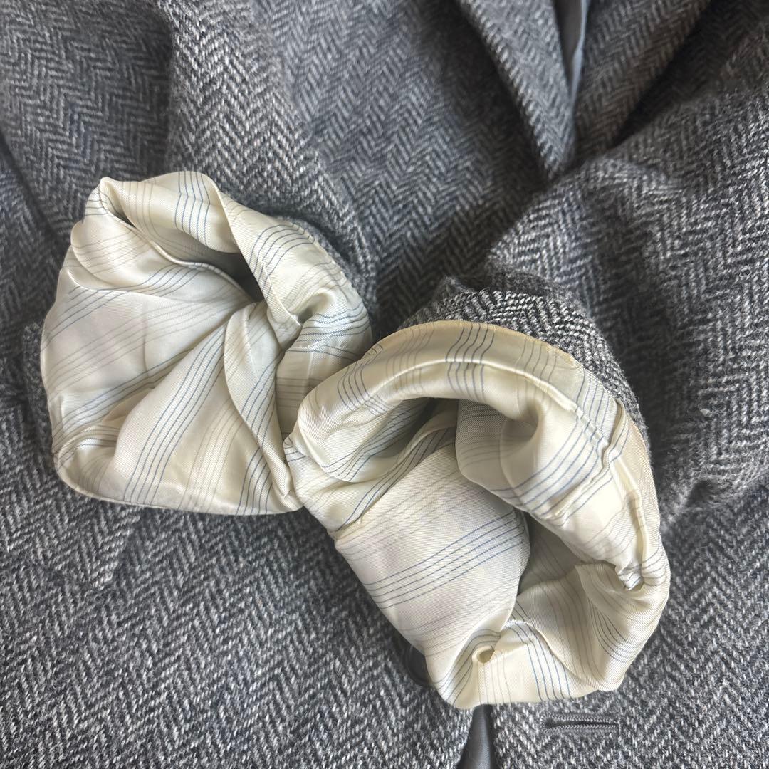 大きいサイズ✨ ハリスツイード ヘリンボーン テーラード ジャケット