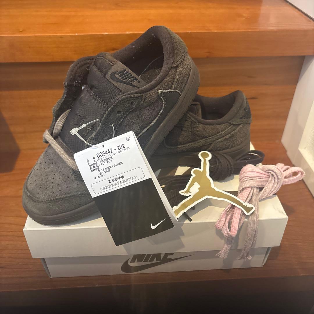 Travis Scott JORDAN 1 LOW OG SP（PS） 19.5