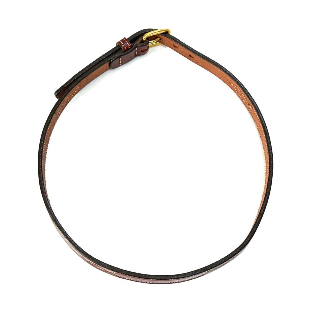 TORY LEATHER トリーレザー ウエスタンベルト ブラウン USA 28