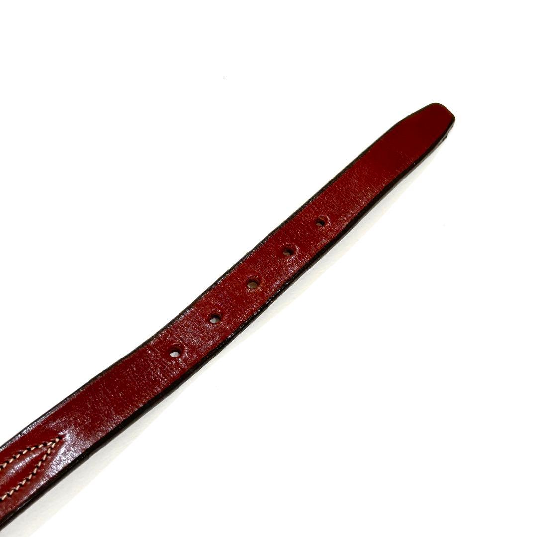 TORY LEATHER トリーレザー ウエスタンベルト ブラウン USA 28
