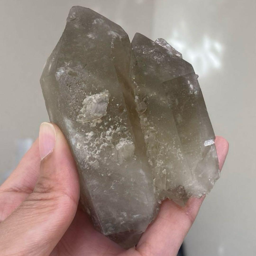 ゼウス スモーキー シトリン 原石 ダブルポイント 天然石 パワーストーン