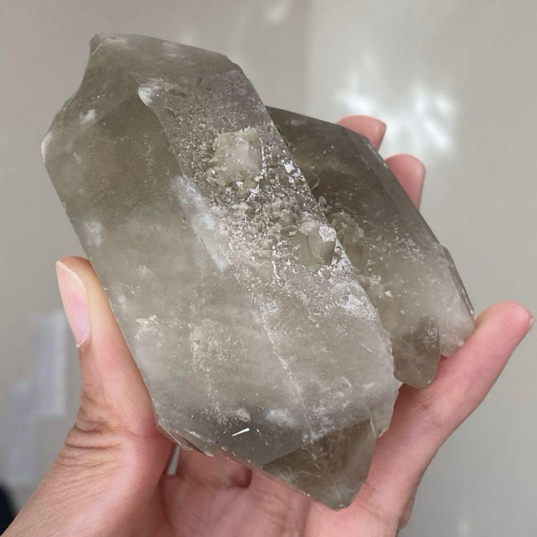 ゼウス スモーキー シトリン 原石 ダブルポイント 天然石 パワーストーン