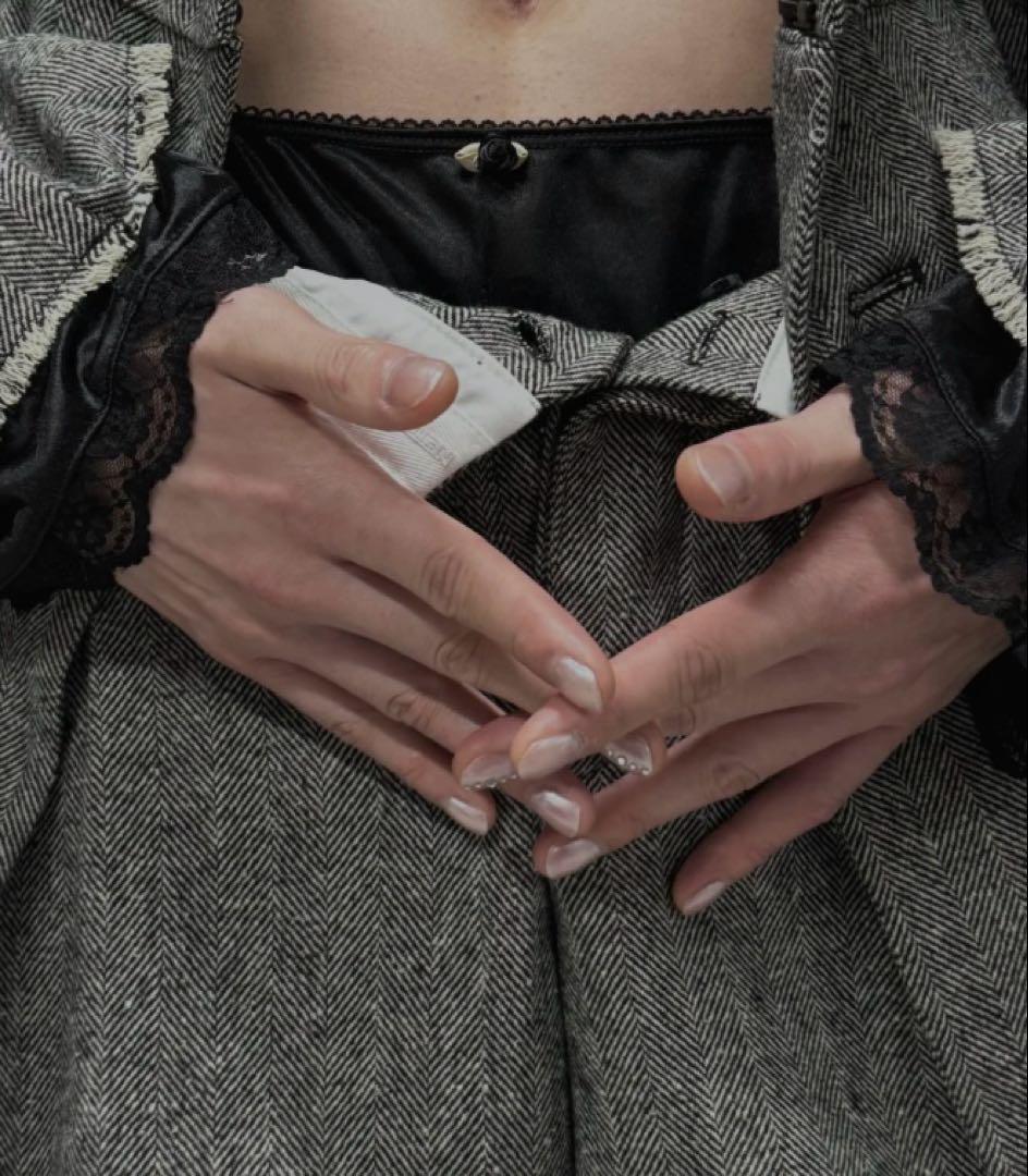 パンツ neith. Herringbone Lingerie Half Pants