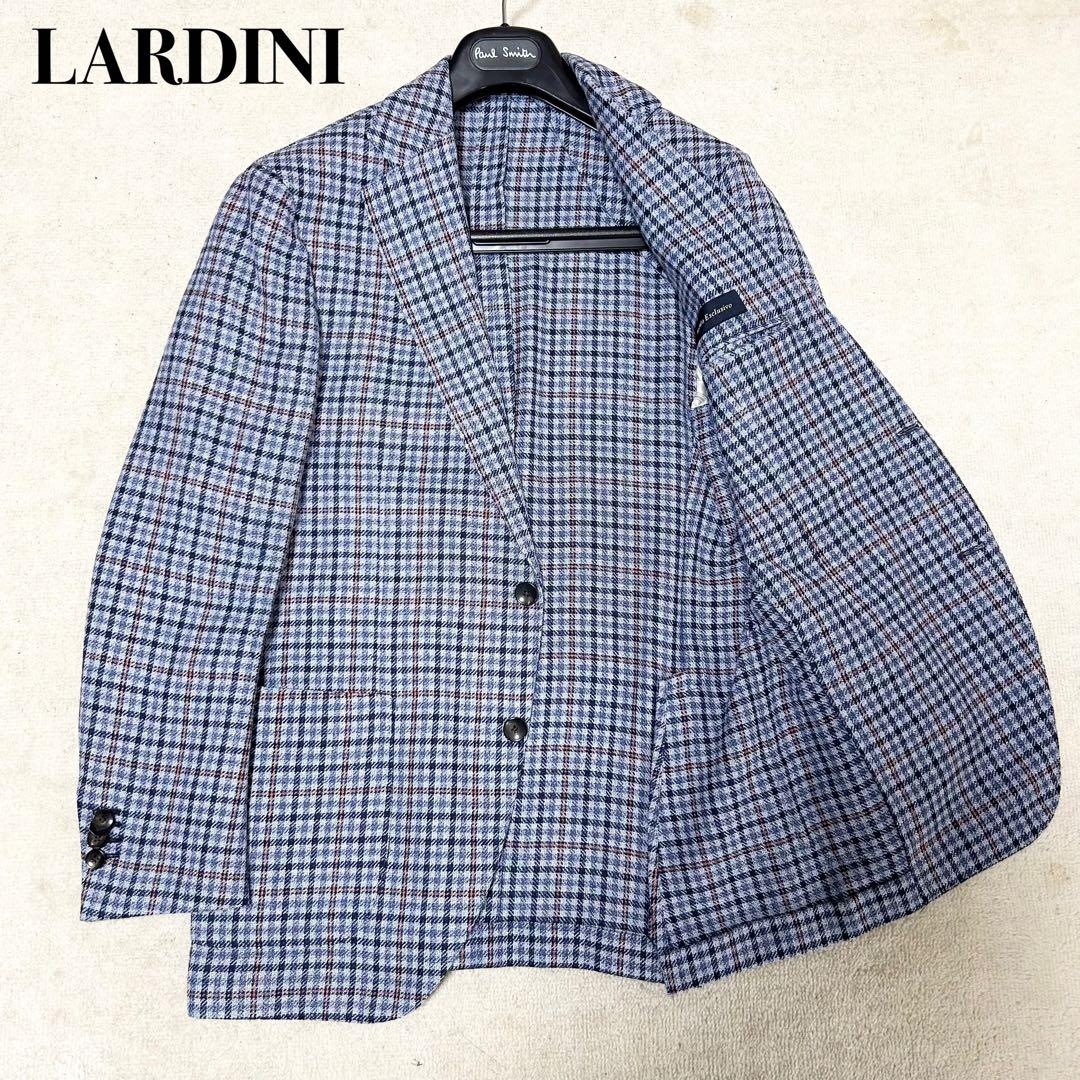 極美品　ラルディーニ　アンコンジャケット　テーラードジャケット　チェック　現行