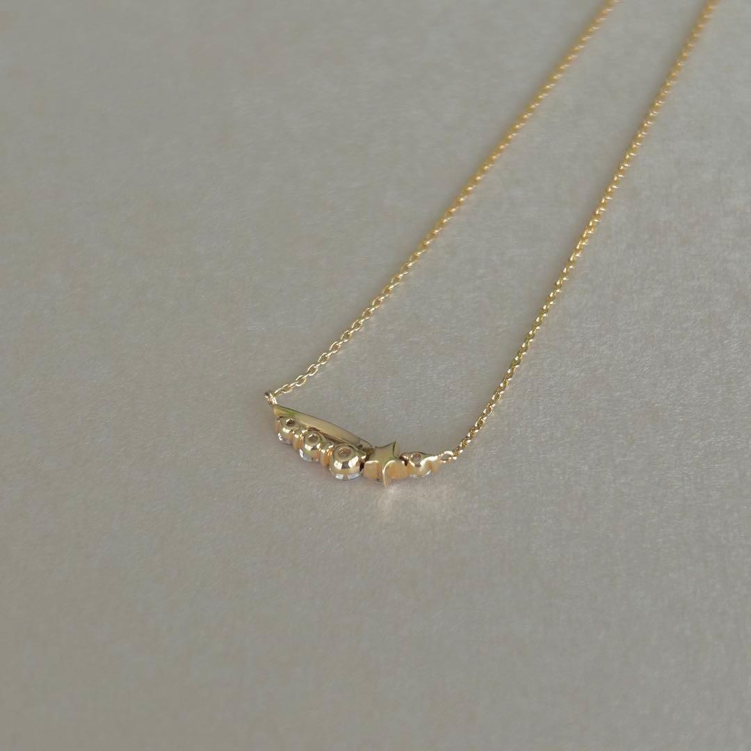 STAR JEWELRY ホワイトトパーズネックレス