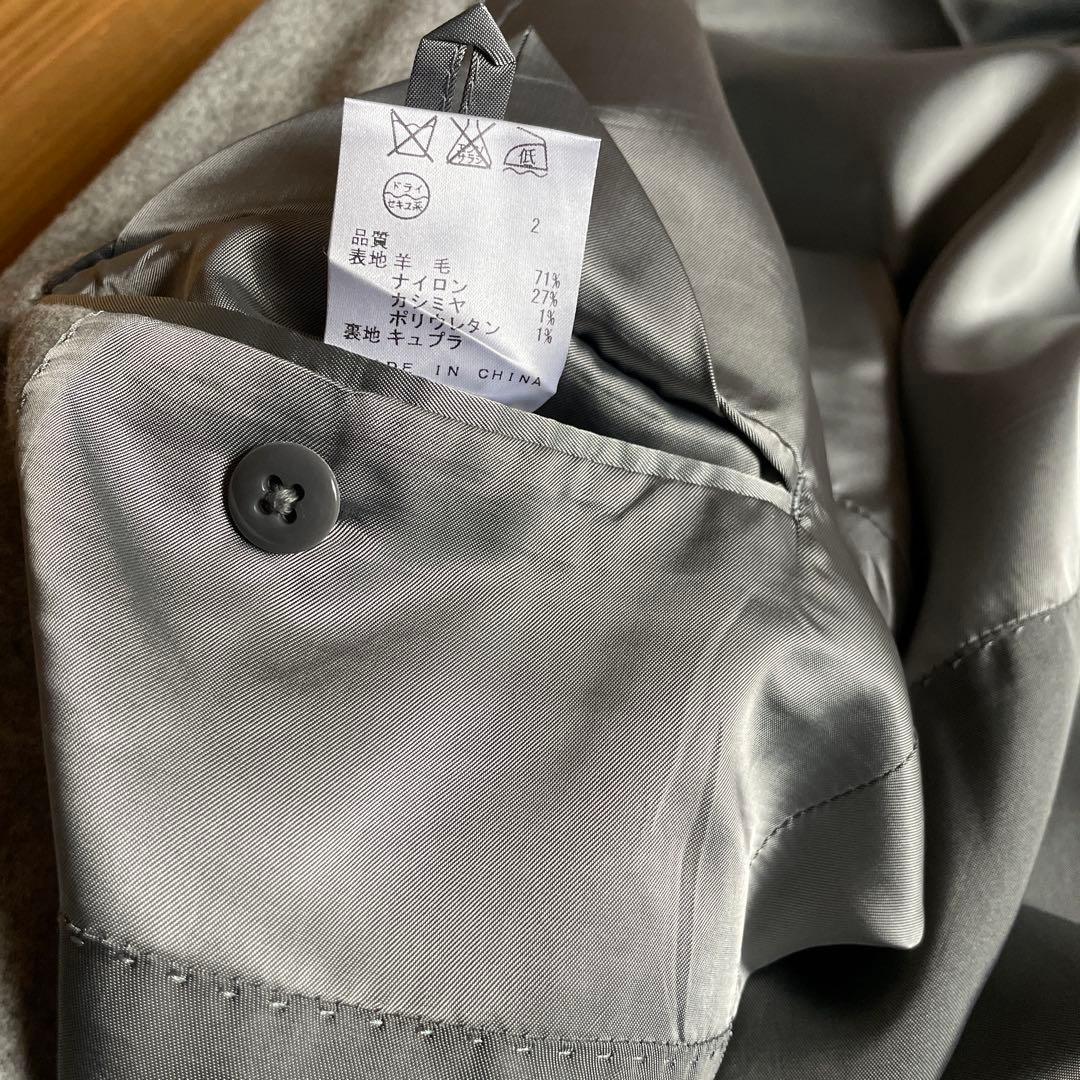 〝美品〟CKカルバンクライン☆ウールジャケット40ライトグレーメンズ