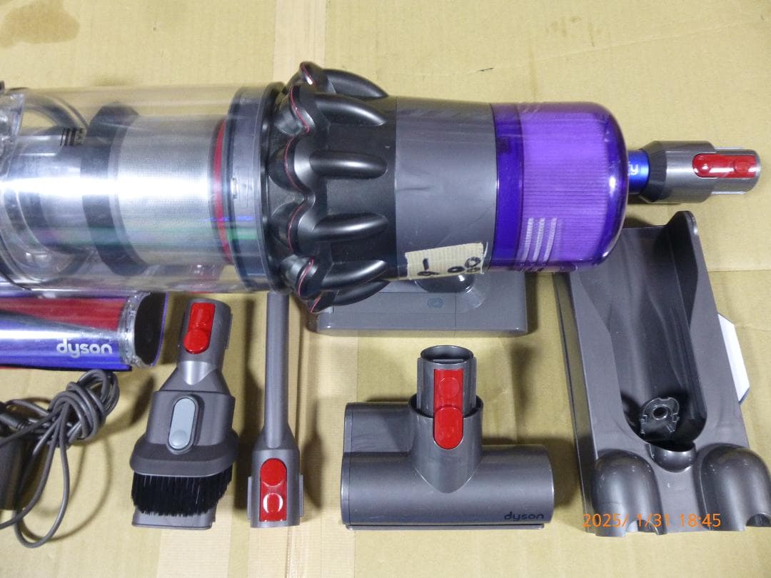 ダイソン SV14　新品モーター交換済み　付属品付　無負荷でエコ77分